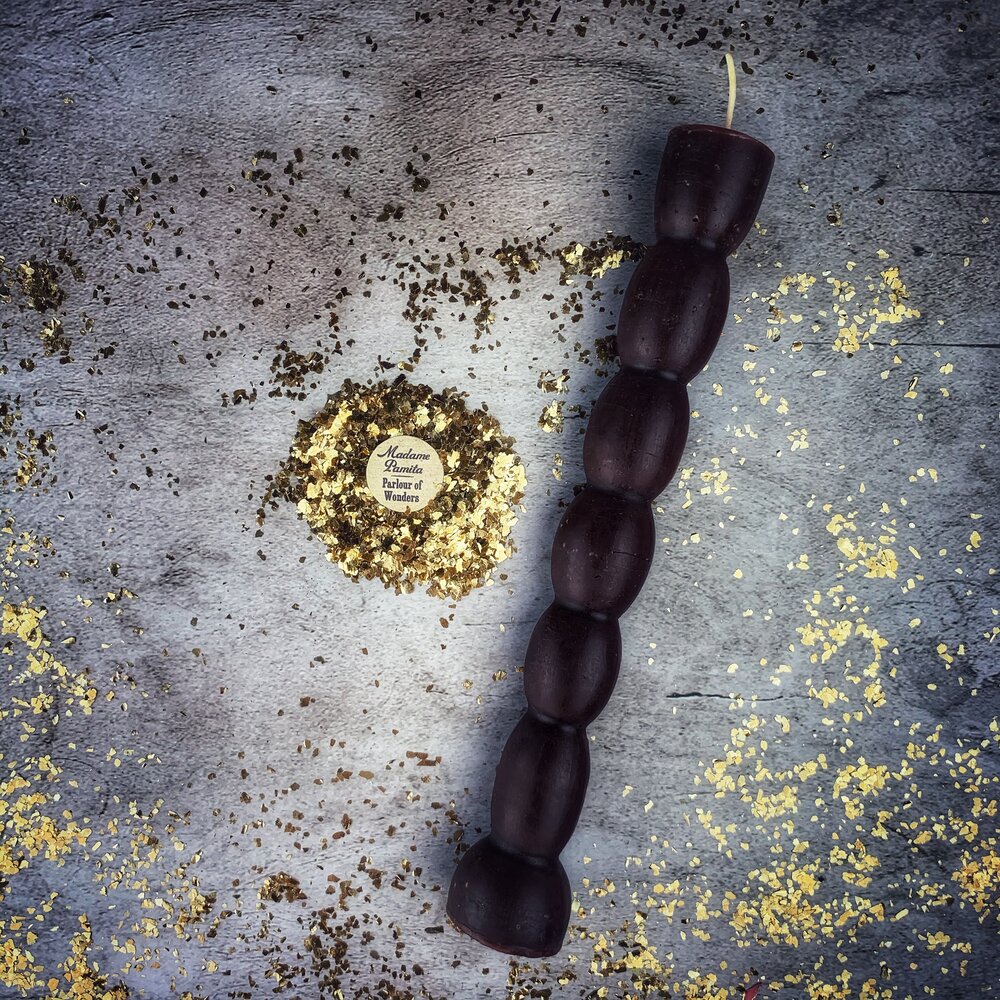 Beeswax Seven Knob Spell Candle - Seven-Day Manifestation Magic