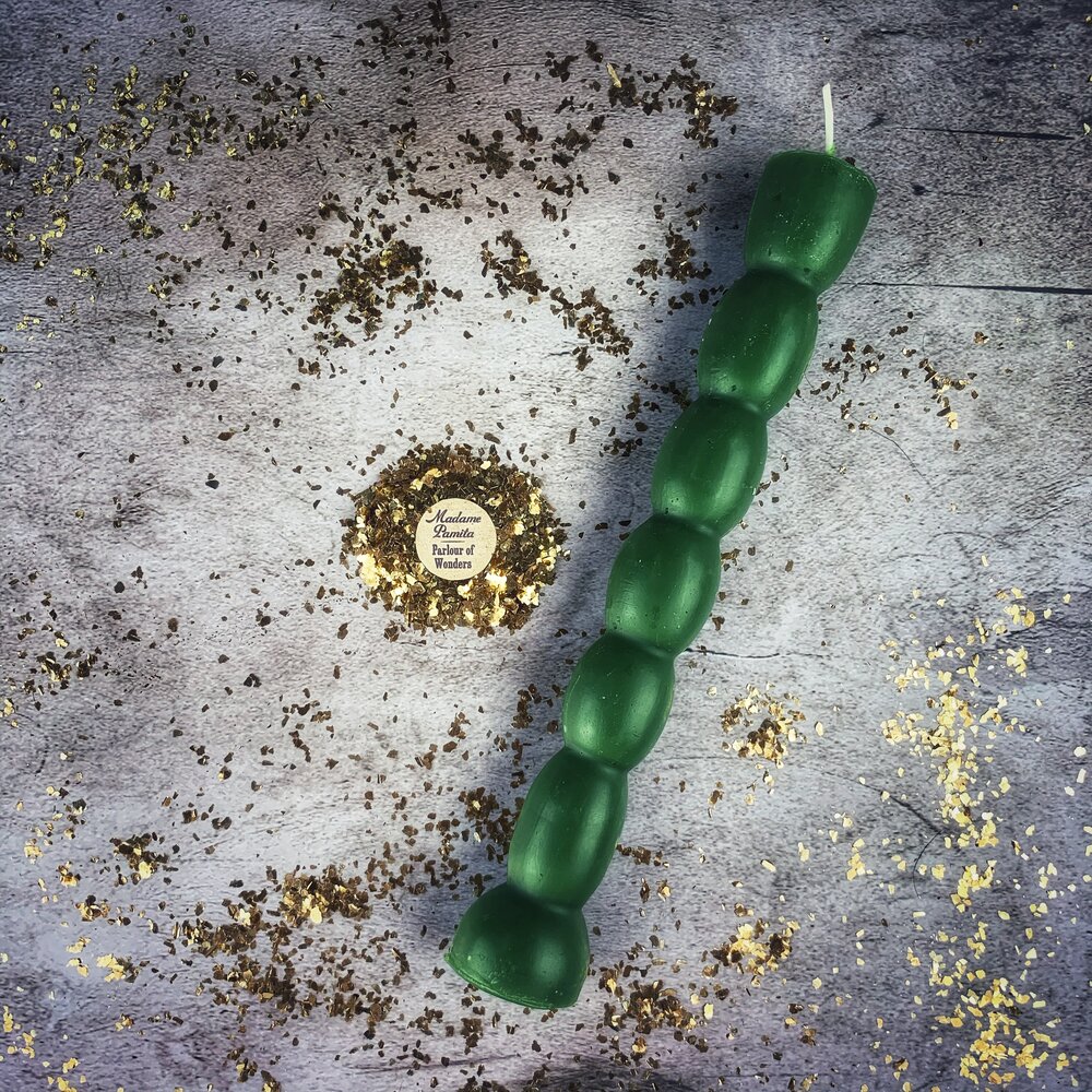 Beeswax Seven Knob Spell Candle - Seven-Day Manifestation Magic