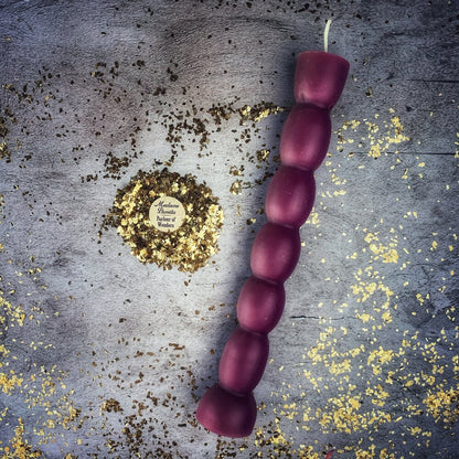 Beeswax Seven Knob Spell Candle - Seven-Day Manifestation Magic