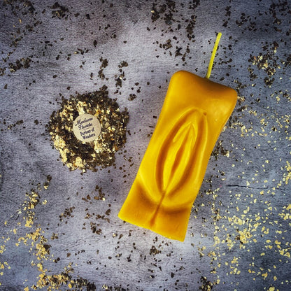 Beeswax Yoni Vulva Spell Candle - Passionate Love & Sex Magic