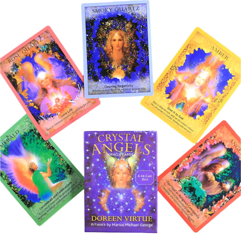 44 Tarjetas de Oracle, Mensajes de Tus ángeles, inglés Completo, guía de Objetivos de Vida, Juego de Cartas de adivinación, Juego de Mesa para Fiestas 44 Tarjetas de Oracle, Mensajes de Tus ángeles, inglés Completo, guía de Objetivos de Vida, Juego de Cartas de adivinación, Juego de Mesa para Fiestas