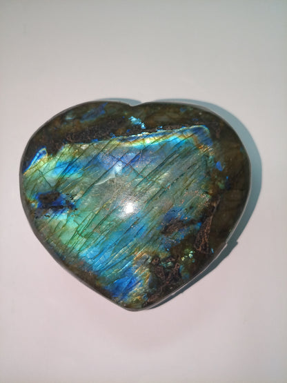 Labradorite Heart