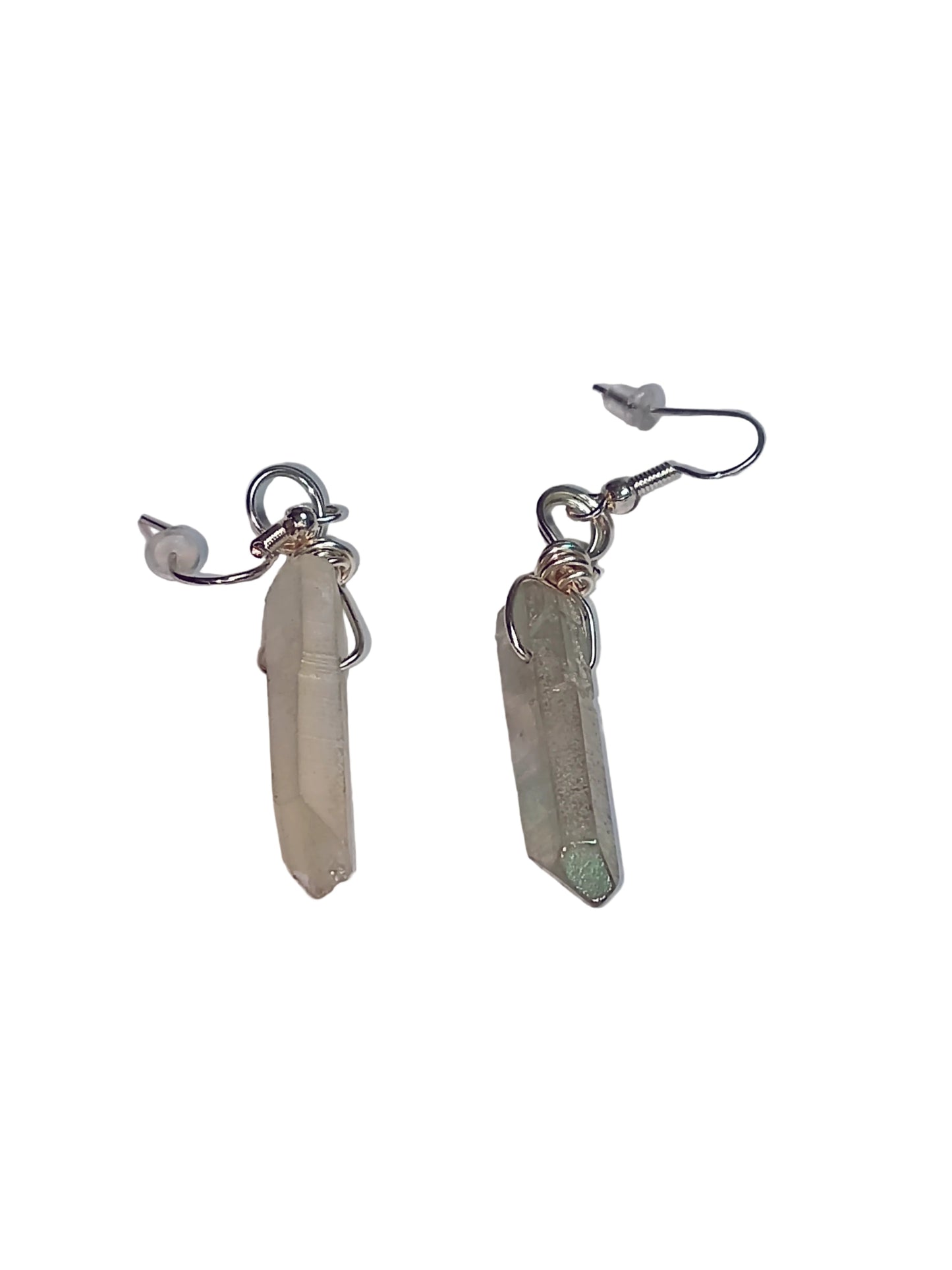 Dyed Crystal Quartz Earrings