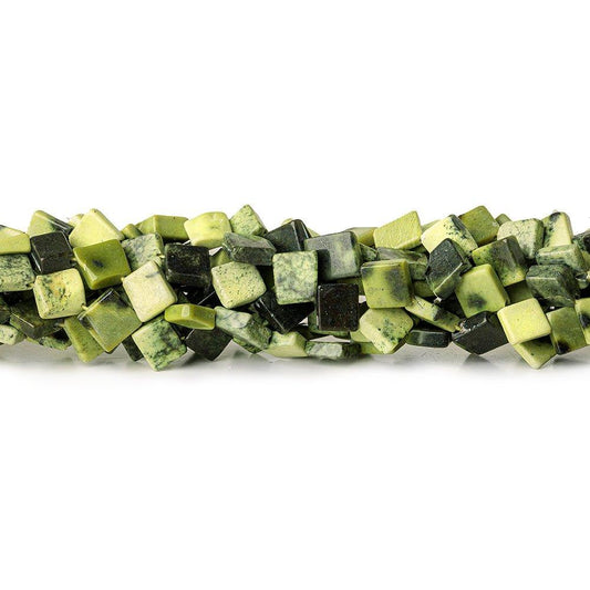 9mm Serpentine Plain Corner drilled Square 14 inch 45 beads