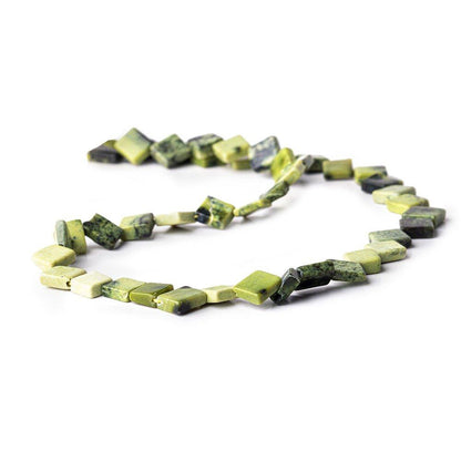 9mm Serpentine Plain Corner drilled Square 14 inch 45 beads