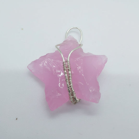 Pink Opalite Star Pendant