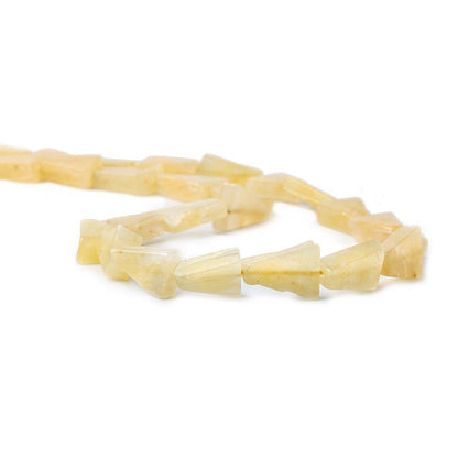 Yellow Aventurine Beads Plain Triangle, 14 inch, 12x10x4mm average