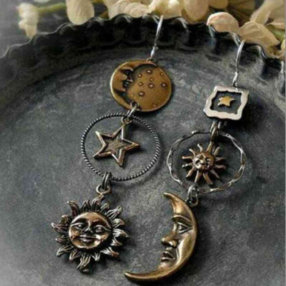 Star, Sun, and Moon Earrings