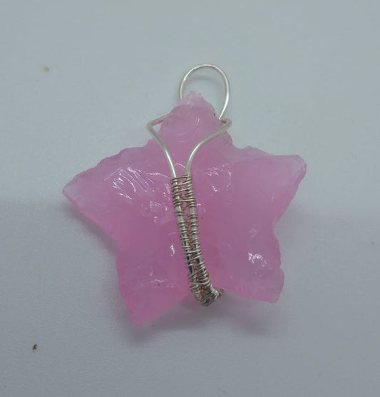 Pink Opalite Star Pendant