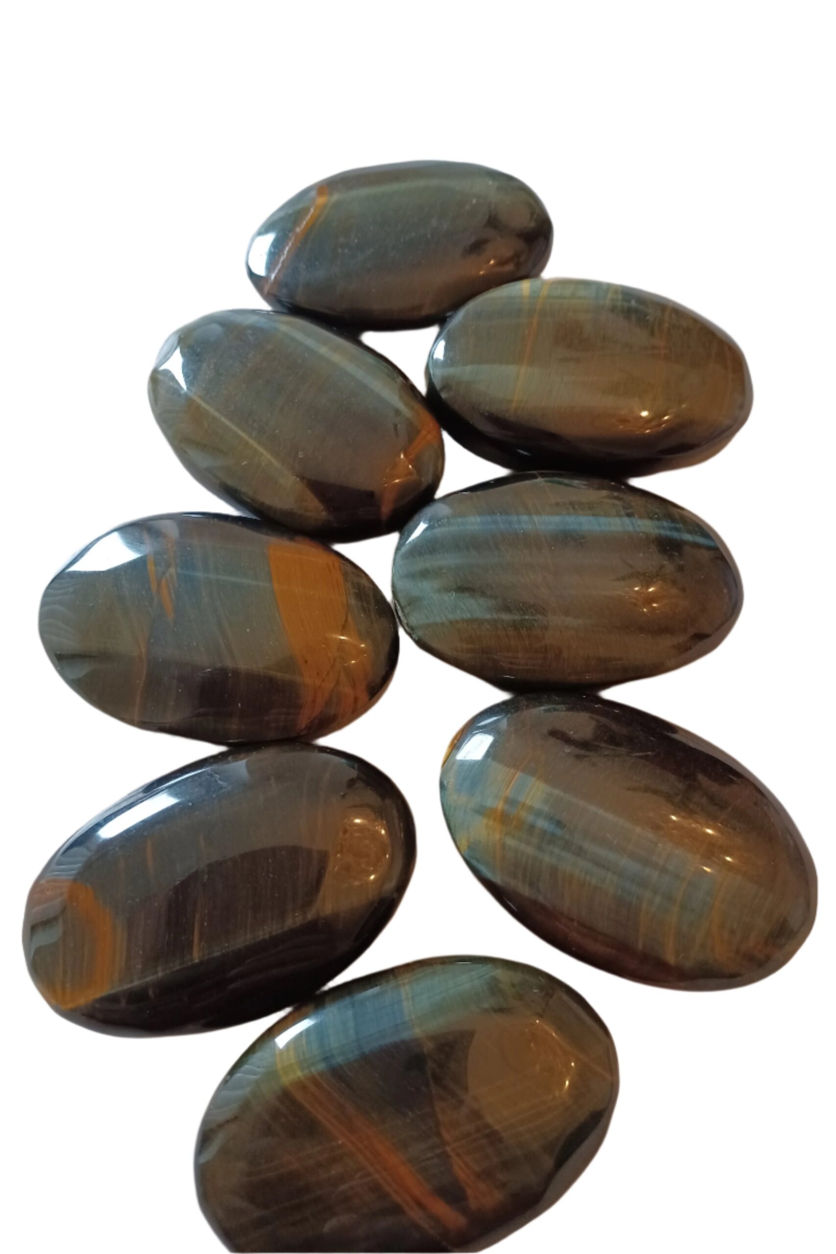 Blue Tiger Eyes Palm Stone - Image 2